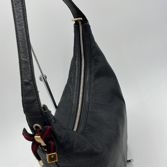 Authentic Gucci Black Leather Shoulder bag / Hobo - Picture 9 of 17